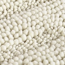 H.Versailtex 1 Piece Extra Thick Chenille Striped Pattern Shaggy Bath Rugs