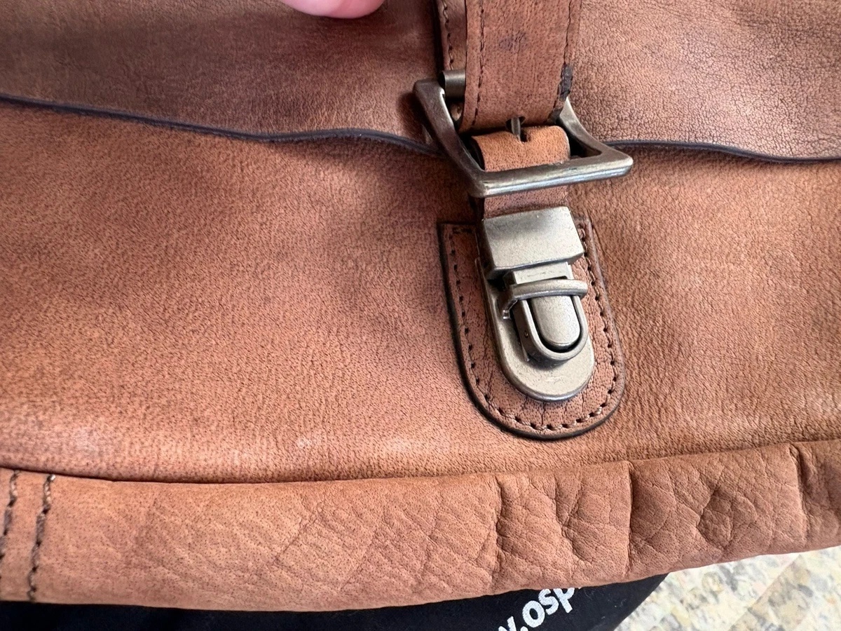 Osprey 'The Clayton' große Herren-Umhängetasche aus Leder Kuriertasche/Laptoptasche