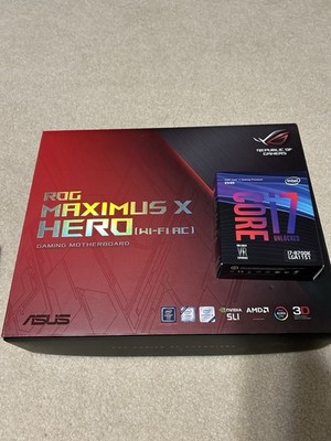 ASUS ROG Maximus X Hero WiFi Z370 Motherboard + i7-8700K 3.7GHz LGA1151 Tested