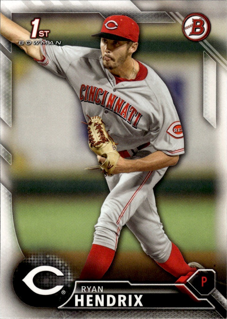 2016 Bowman Draft #BD-56 Ryan Hendrix Cincinnati Reds