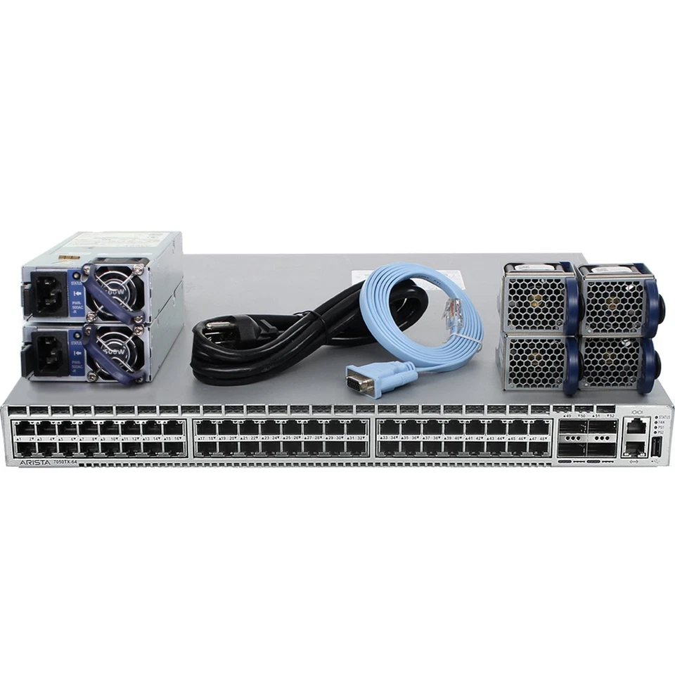 Arista DCS-7050TX-64-R 48P 10GbE RJ45 4P 40GbE QSFP+ RA Switch