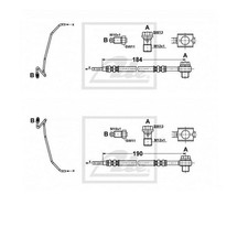 2 ATE Bremsschläuche hinten links+rechtsl für Audi A6 Skoda Superb VW Passat