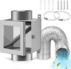 Metal Dryer Lint Trap, 4-Inch Dryer Lint Catcher for Clothes Dryer, Includes 6.5