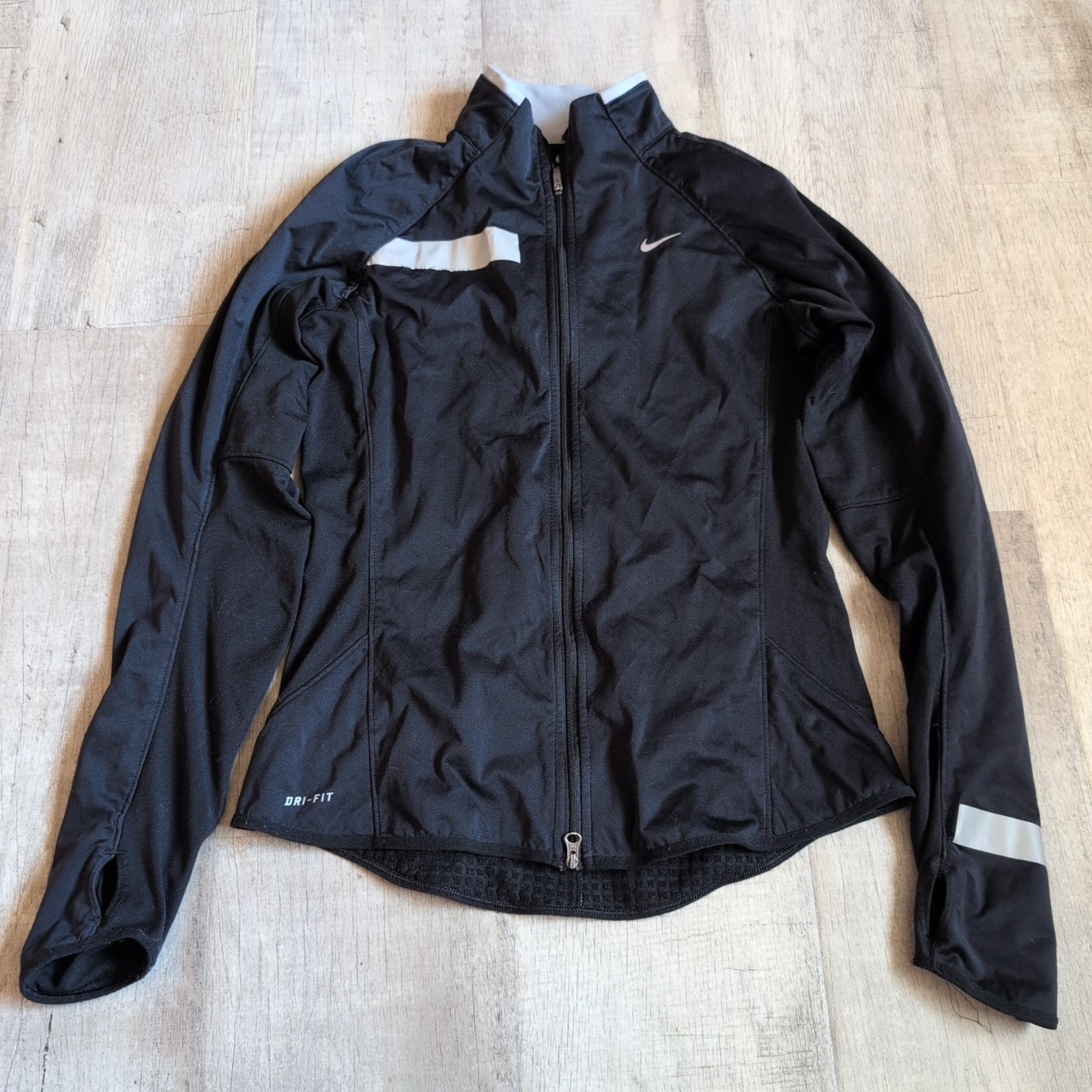 SACAI X NIKE Nike Dri Fit Element Shield Giacca da Corsa Allenamento Nera Full Zip Donna Small