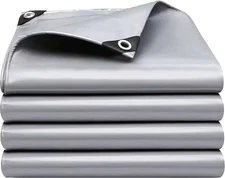 16x20 FT Tarps Heavy Duty Waterproof,12 Mil Large Tarps with Grommets and Rei...