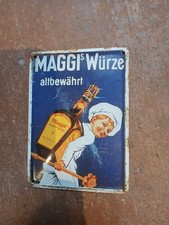 Blechschild Mini MAGGI'S WÜRZE altbewährt Reklame Werbung Koch Retro Vintage