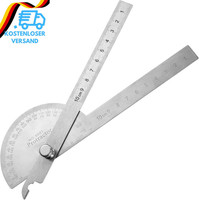 180° Winkelmesser Edelstahl, PräZisions Winkelmesser FüR Holzbearbeitung, Metall
