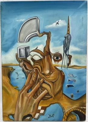 Salvador Dali Oil On Canvas (Handmade) signed and stamped