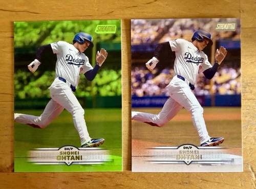2025 Topps Stadium Shohei Ohtani Card Lot 2 Base Lime Green Los Angeles Dodgers