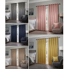 Emma Barclay Ambiance Thermal Woven Blackout Lined Eyelet Curtains