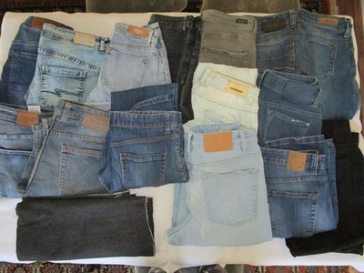 7,5 kg Jeans für Upcycling, Patchwork, Bastelprojekte + Rest 150x130 schwarz