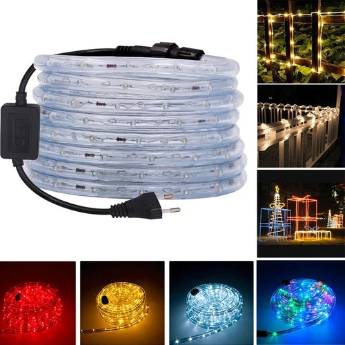 LED Lichtschlauch Lichterschlauch Lichterkette IP65 Innen/Aussen Garten 1m-15m