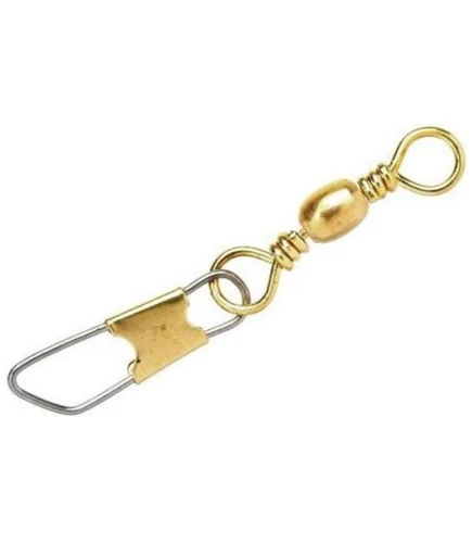 Eagle Claw 01041-012 Messinglauf Wirbel Sicherheitsverschluss Größe 12 Multi Angeln Pack 7 - Bild 1 von 1