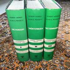 ROBERT HERBST  3 Bände DICTIONARY/WORTERBUCH...