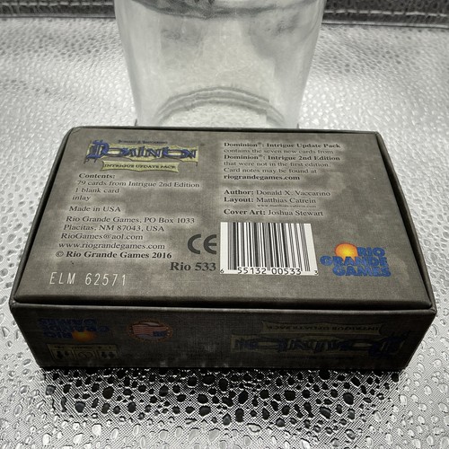 2009 - Intrigue -  Card Update Pack Dominion 2nd EdRio Grande Games Board Game - Picture 3 of 4