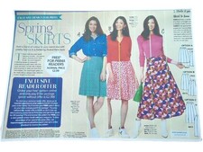 🧵March 2024 Prima Smock Top Dress Sewing Pattern Multi-Size UNCUT