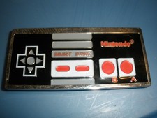 Metal Belt Buckle 2007 Nintendo Controller 2"x4.25" EUC