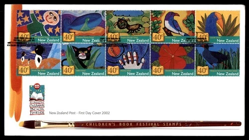 Mayfairstamps New Zealand FDC 2002 children's book festival First Day Cover aax_