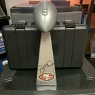 Joe Montana Signed Autographed Replica Super Bowl Trophy With COA Hologram
