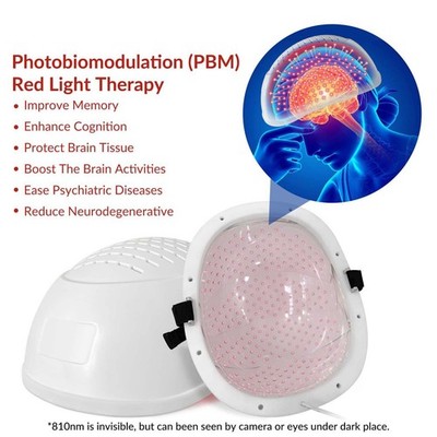 810nm Near Infrared Light Therapy 15W NIR Cap for Depression & Chronic Stress