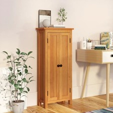 Storage Cabinet 19.7"x8.7"x43.3" Solid Oak Wood