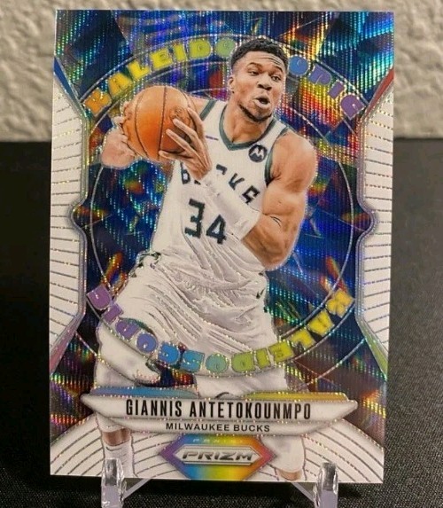 Giannis Antetokounmpo 2024 Prizm #11 Kaleidoscopic - White Wave