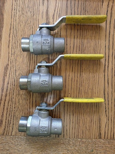 Milwaukee 3/4-in Brass Sweat Ball Valve(Set Of 3)