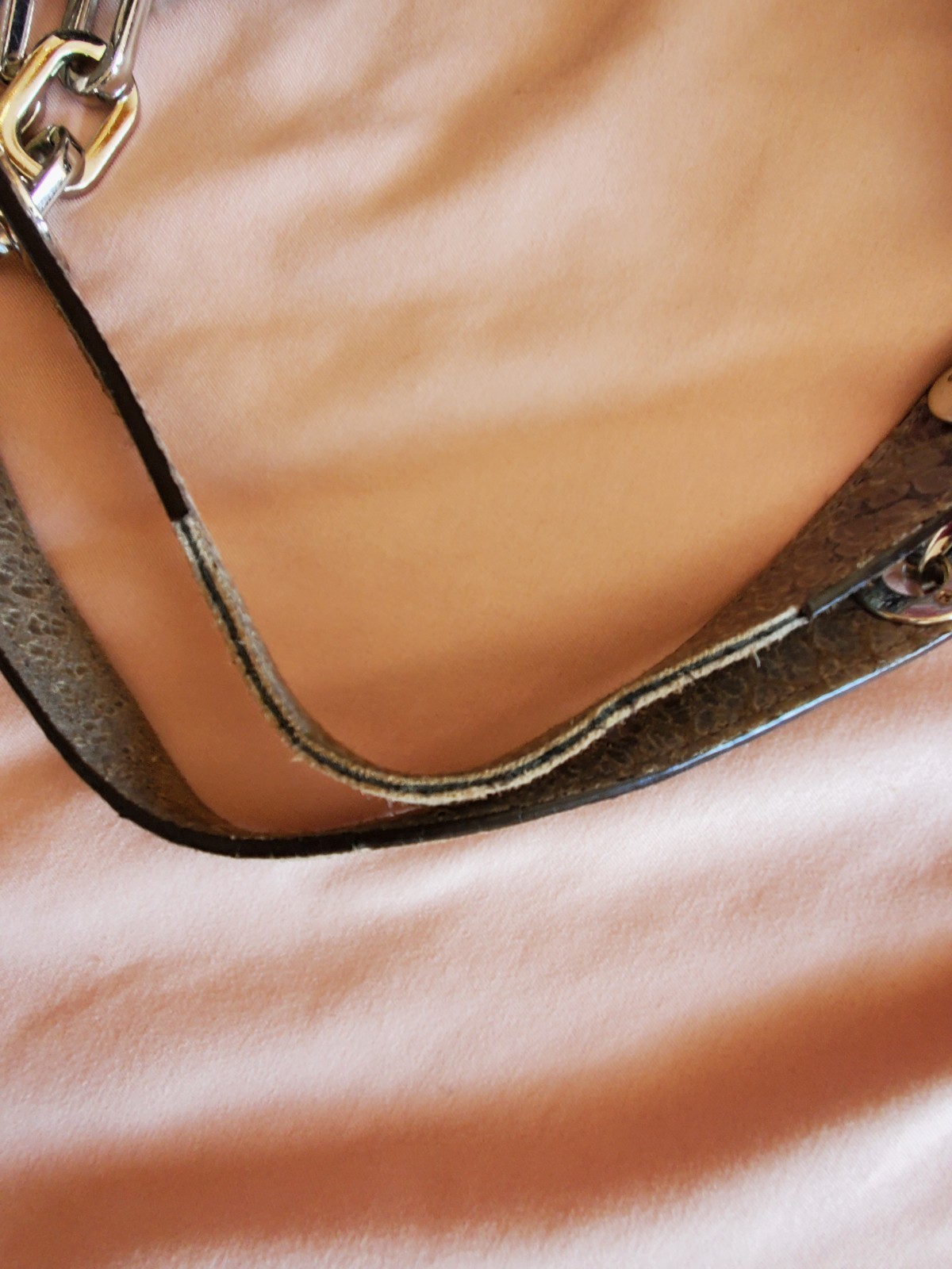 Michael Kors Black Python Snakeskin Embossed Leat… - image 10