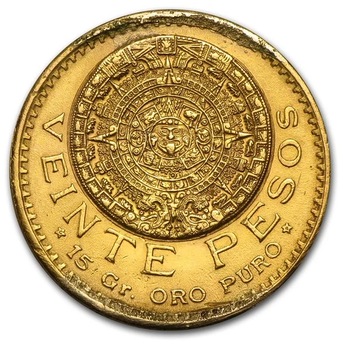 Photo of a 1921 Mexico 20 Pesos Gold from an eBay sale