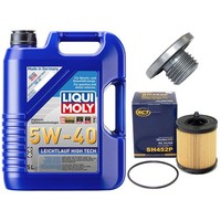 MotoröL Filter Set 5W-40 5 Liter + ÖLablassschraube FüR Opel Vectra B 2.2I 16V