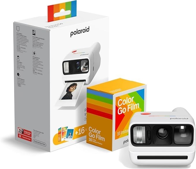Go Generation 3 Bundle - Mini Instant Film Camera + 16 Color Photos - White (666 — image 10