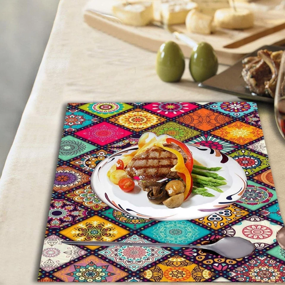 Livinwise Printed Placemats for Dining Table, Set of 6 pcs Table Mat | 45x30 cms - Image 4 of 4
