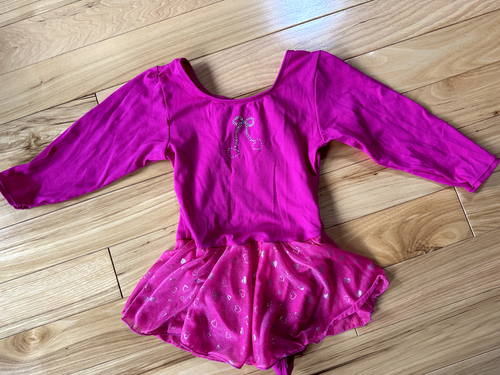 Jacques Moret hellrosa Tanztrikot mit Rock Größe Small Mädchen (6-6X)