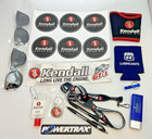 Lot of Kendall Oil and Other Automotive Swag, Keychains, Stickers, and More