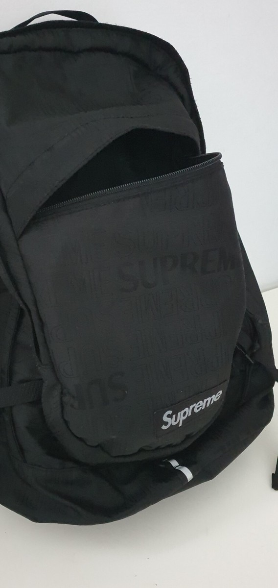 Supreme ブラック バックパック CORDURA Denim Backpack - Shop - Supreme
