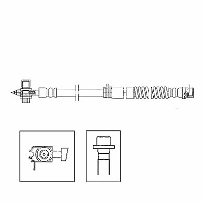 For 2010-2012 Seat Altea Premium Brake Hydraulic Hose Front Centric 2011 2012