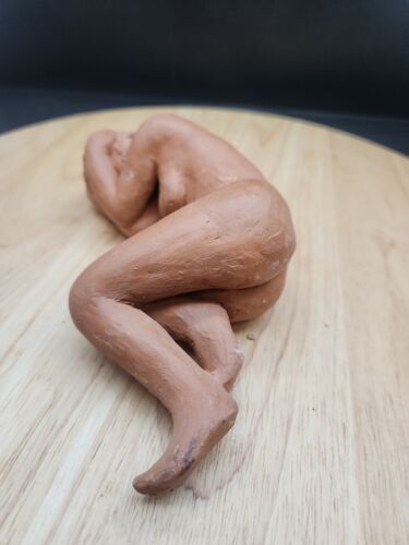 WEIBLICHER AKT - HANDARBEIT STUDIO KUNST KERAMIK TERRAKOTTA SKULPTUR - Bild 5 von 14