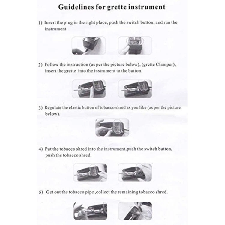 Automatische Zigaretten Drehmaschine Tabak Injektor, 8 mm Durchmesser, EU-Stecker (blau) - Bild 4 von 4