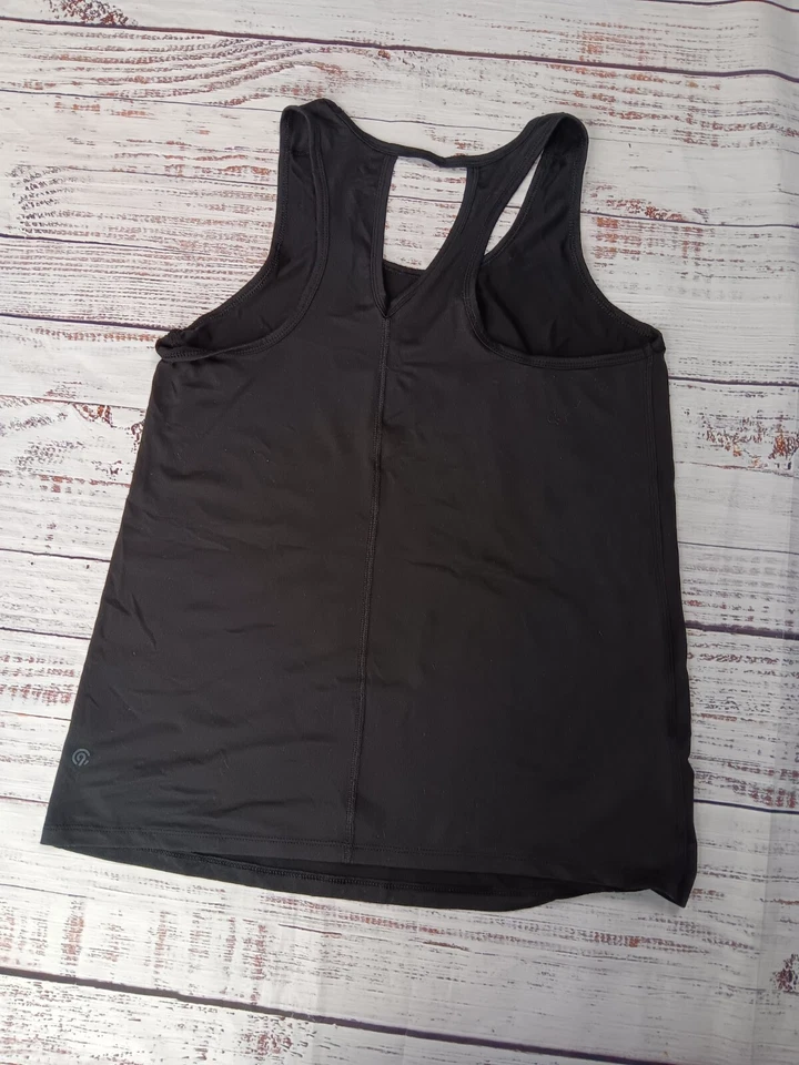 Regata feminina C9 by Champion X-pequena preta corrida atlética ioga - Imagem 2 de 4