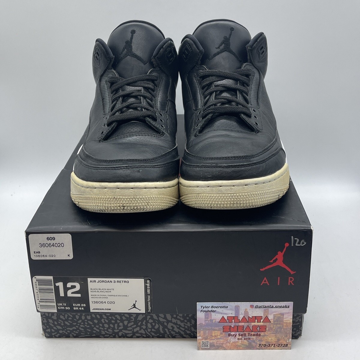 ＃Jordan35 28cm US10 Size 10 - Jordan 3 Retro release Grey Suede Black Leather