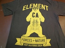 Element  Forces OF Nature Keep California Green Medium  Brown T Shirt     M23
