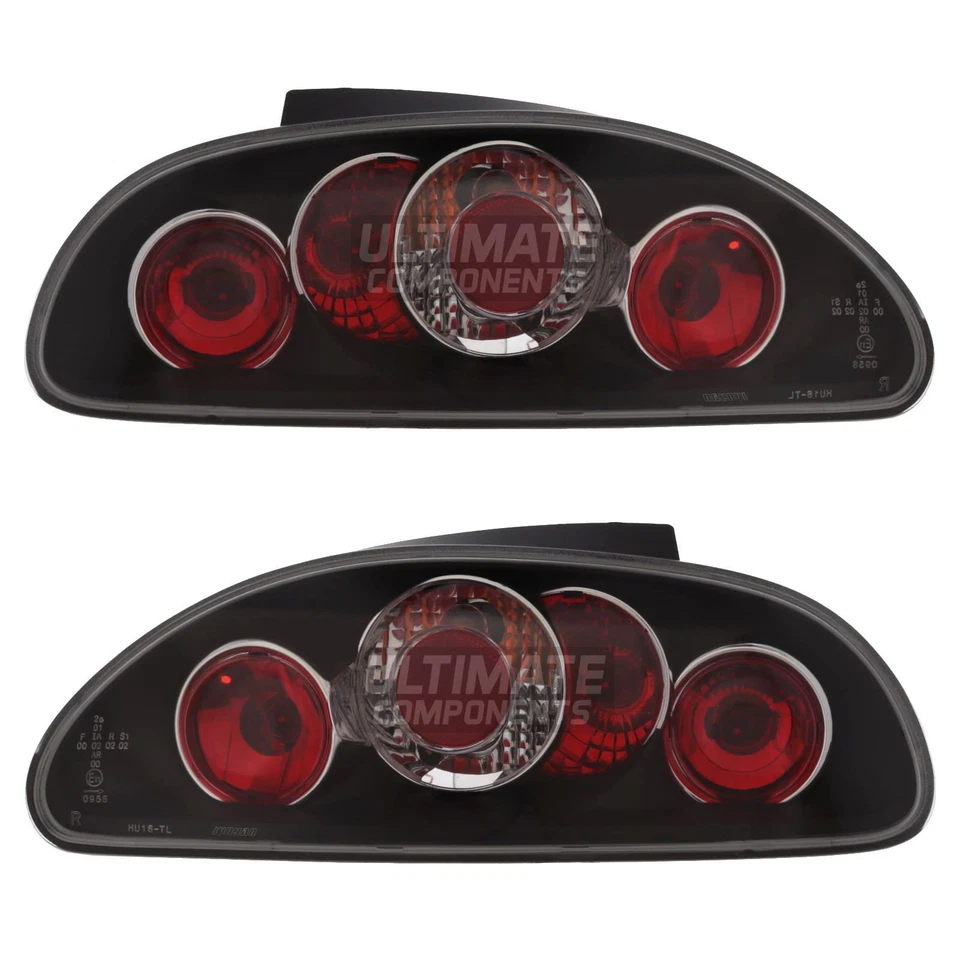 MG MGF Convertible 1996-2002 Black Lexus Upgrade Rear Back Tail Lights Lamps - image 3 of 4