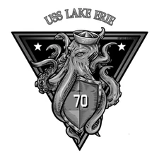 USS Lake Erie CG-70 Hull Number US Navy Ship Veteran Military Gift 4" USN Decal