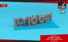 Vomag 7 or 660 wheels. Accessories for Roden model kit scale 1/72 Armory AC7312