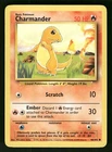 1999 Heavily Played Pokemon 46/102	Charmander Base Set Non Holo English