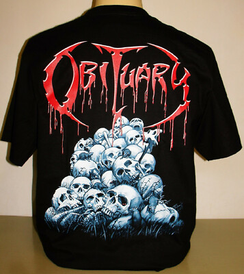 Obituary Cause Of Death Black T-Shirt Size S M L XL 2XL 3XL Death