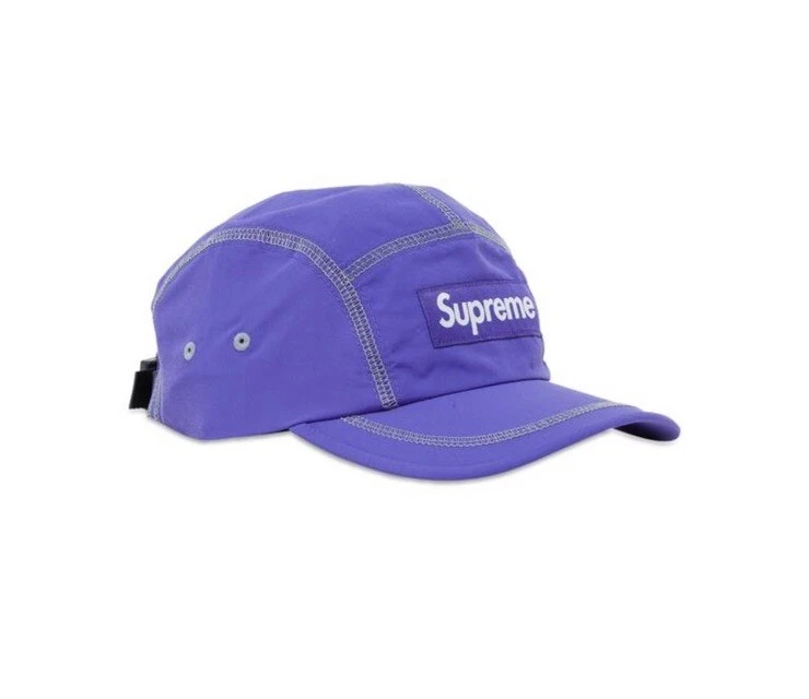 Supreme “Reflective Stitch Camp Cap” /SS23 (Purple) With Compass