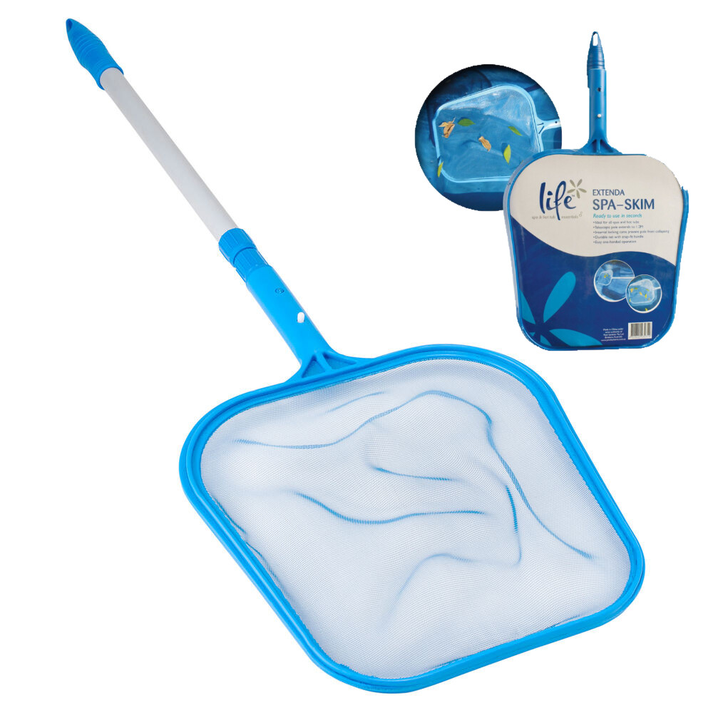 Life Extenda Spa Skim Hot Tub Leaf Skimmer Net With 1.2m Pole Hottub Tubs Spas
