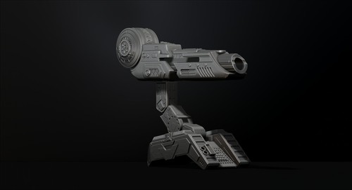 Predator Shoulder Cannon plasma Two Size File STL – OBJ for 3D Printing - 第 2/24 張圖片