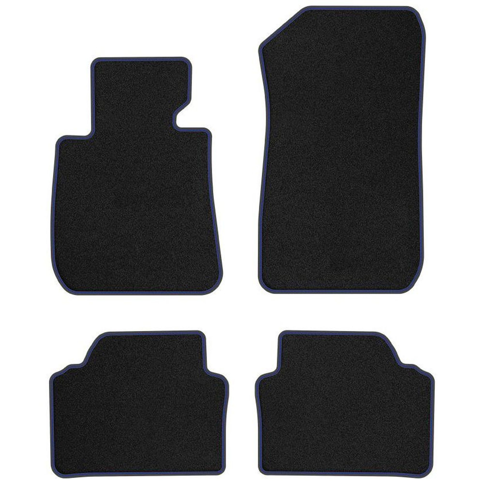 Tapis de sol velours bleu mat pour BMW E90, idéal pour les trajets quotidiens